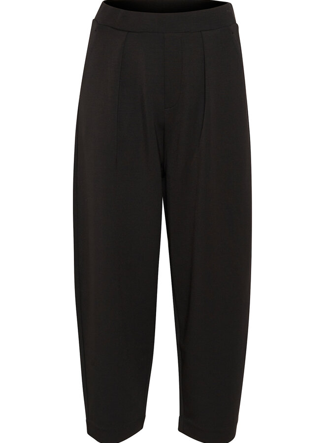 Pantalon InWear Pannie en jersey & plis noir