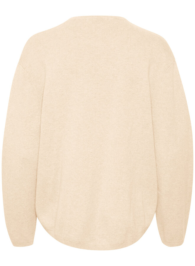 Tricot InWear Kayla à col rond beige brume mélange