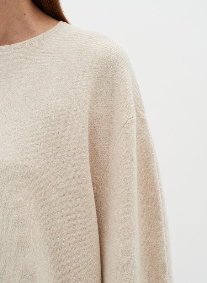 Tricot InWear Kayla à col rond beige brume mélange