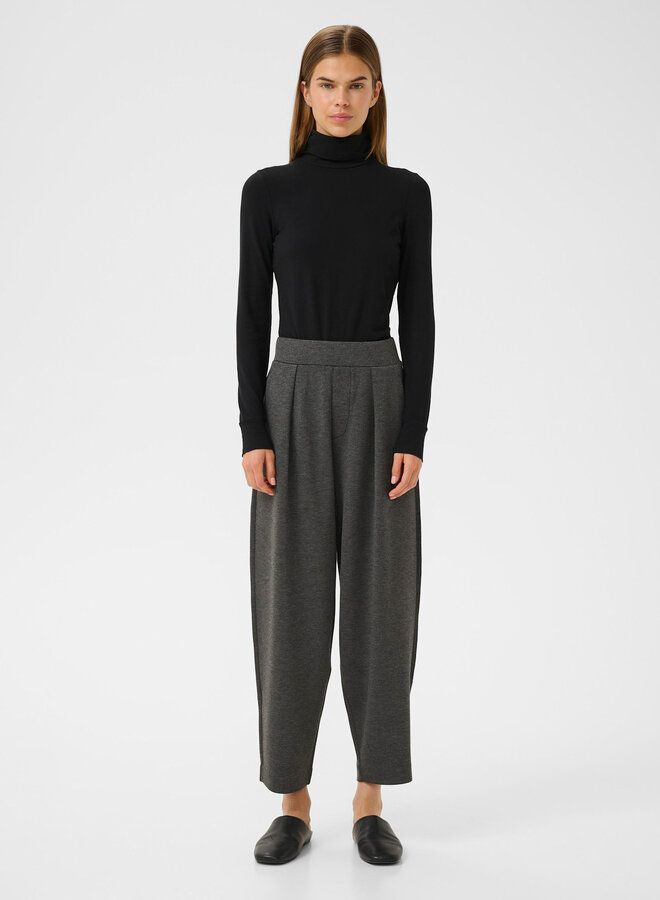 Pantalon InWear Pannie en jersey & plis gris foncé