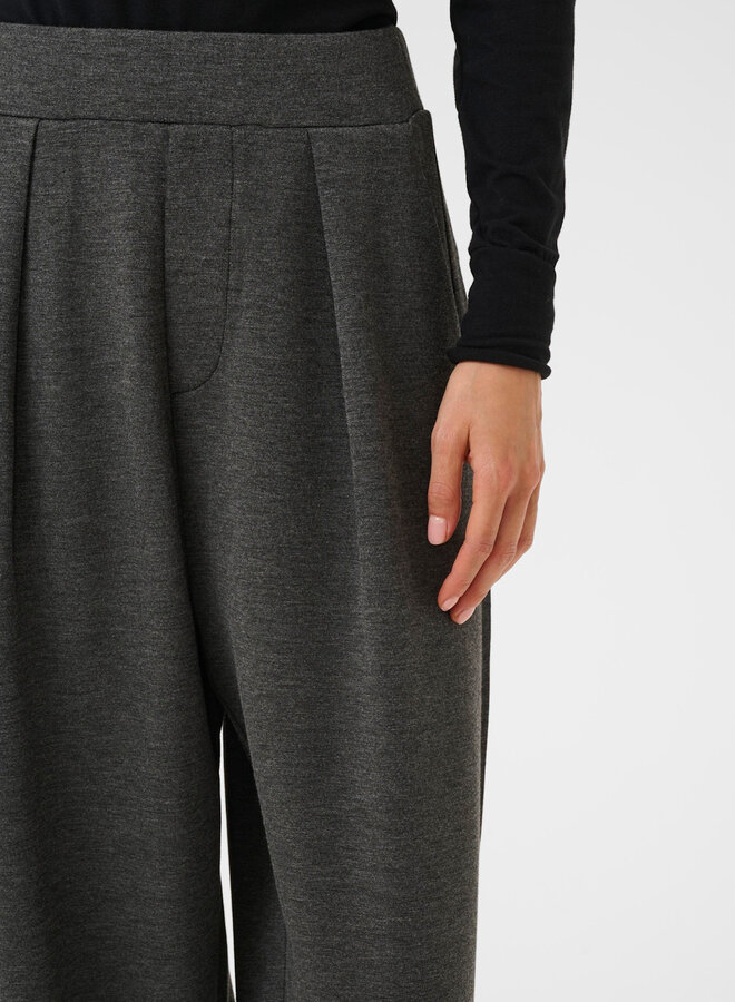 Pantalon InWear Pannie en jersey & plis gris foncé