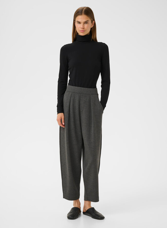Pantalon InWear Pannie en jersey & plis gris foncé