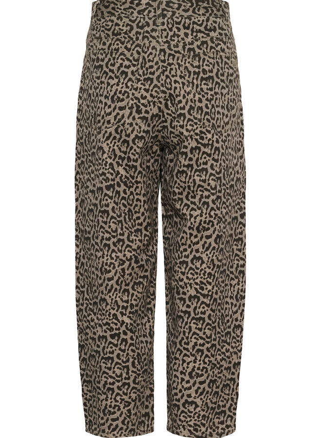 Jeans InWear Neoma Liva imprimé léopard vert lierre & noir