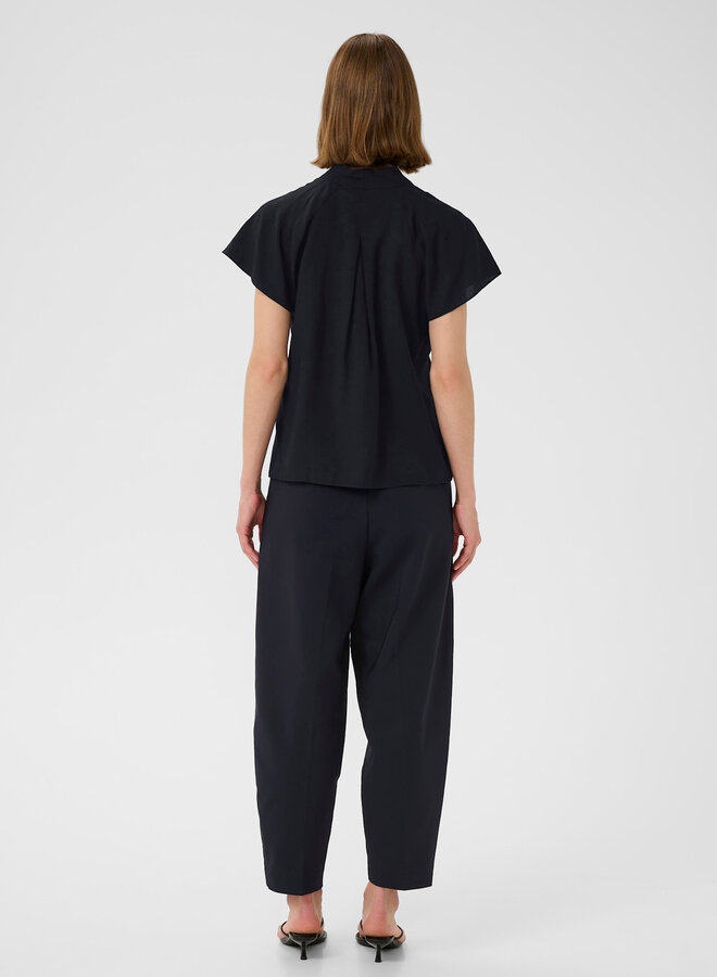 Haut InWear Adelina à col V & manches courtes bleu marine