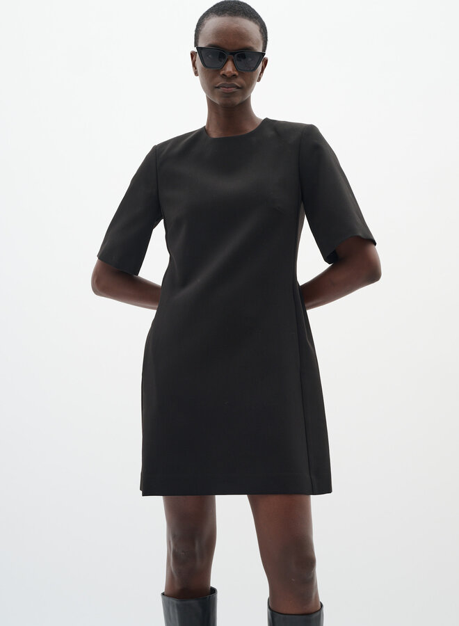 Robe InWear Bryelle à manches courtes noire