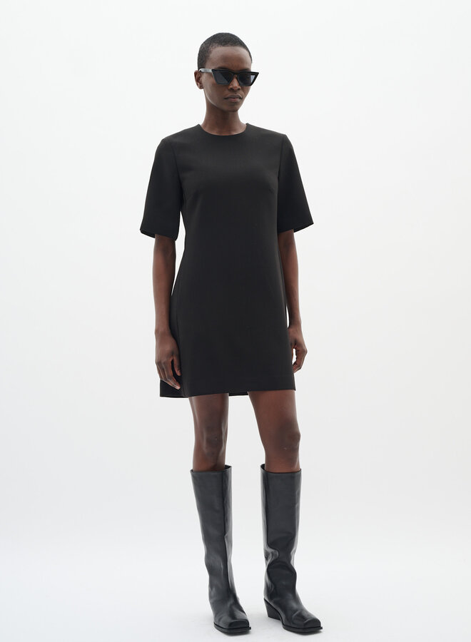 Robe InWear Bryelle à manches courtes noire