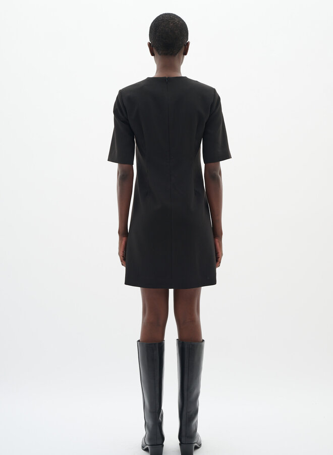Robe InWear Bryelle à manches courtes noire