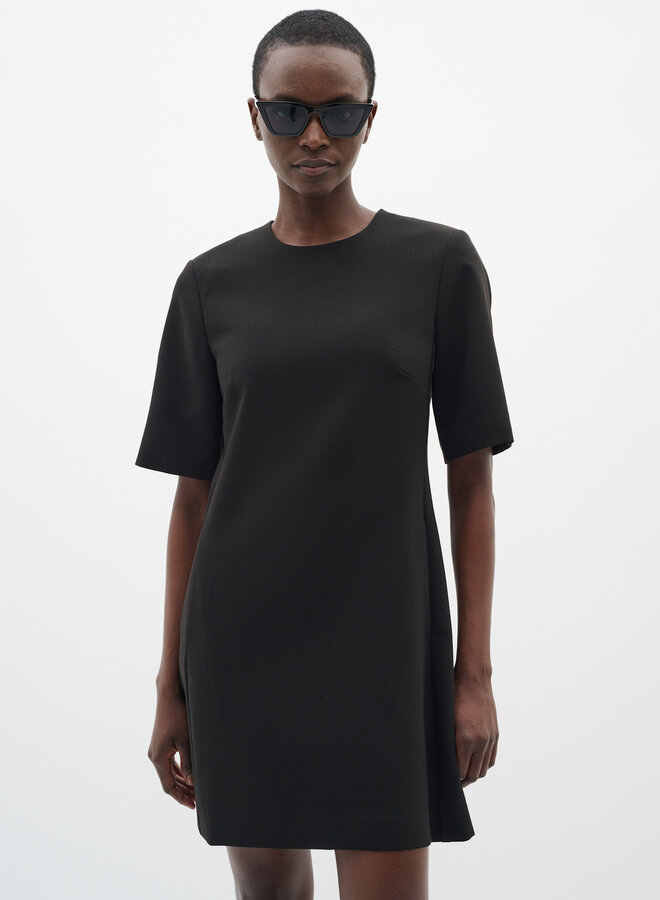 Robe InWear Bryelle à manches courtes noire