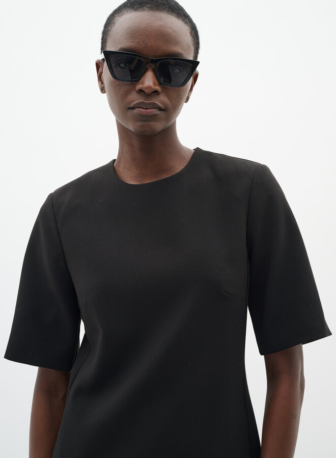 Robe InWear Bryelle à manches courtes noire