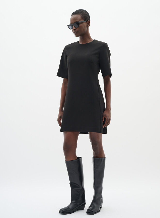 Robe InWear Bryelle à manches courtes noire