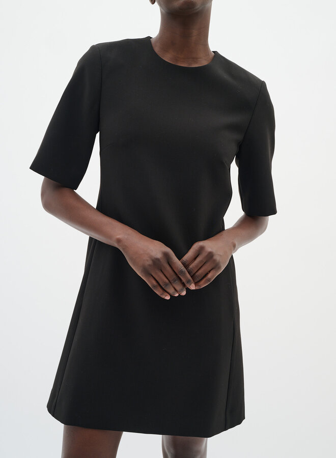 Robe InWear Bryelle à manches courtes noire