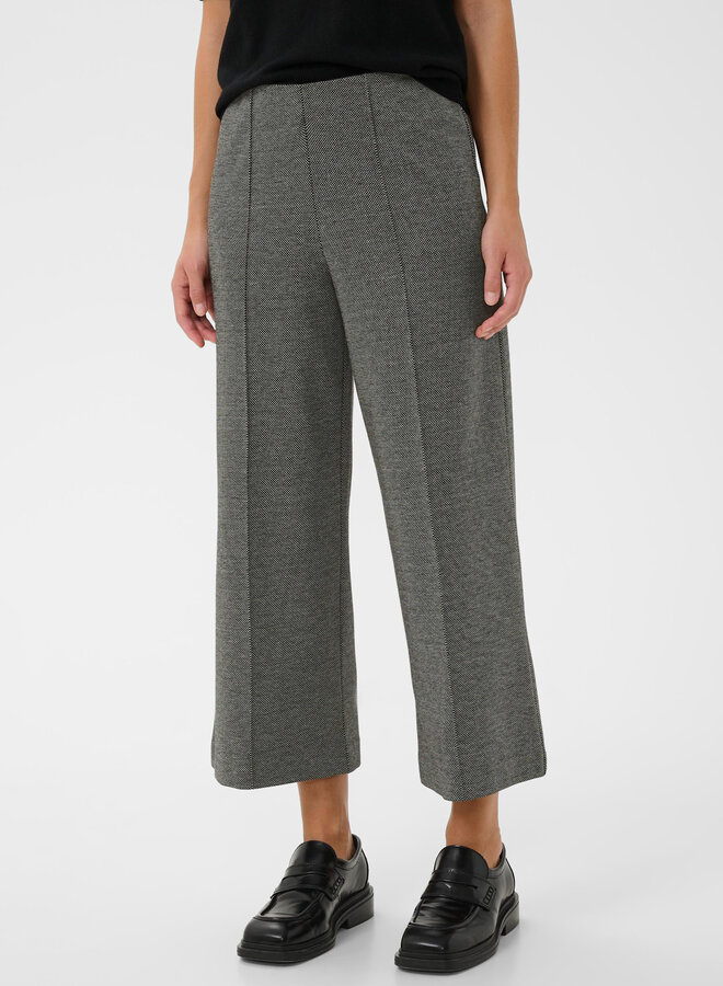 Pantalon Part Two Ilian à taille élastique poivre & sel