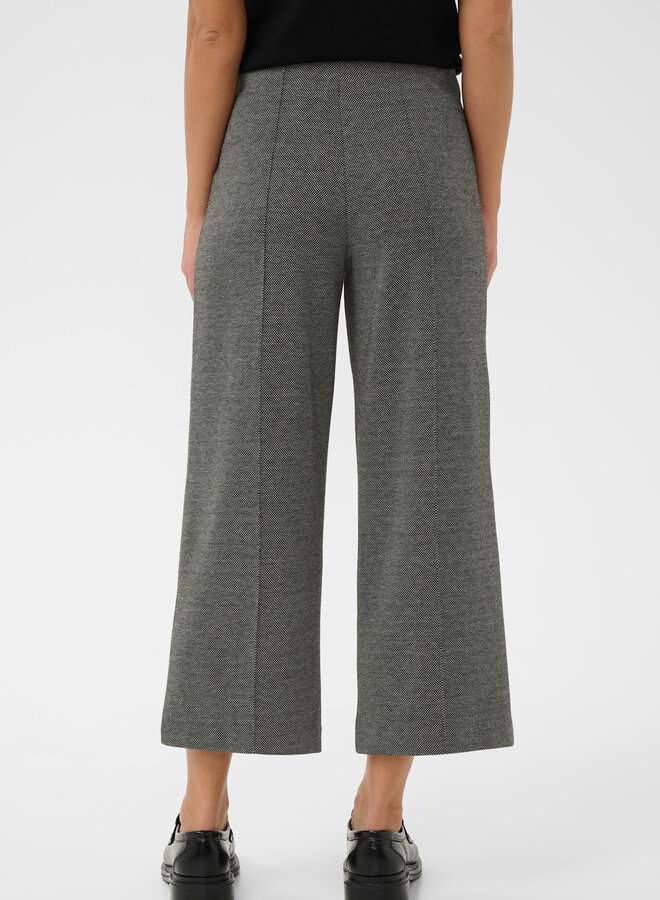 Pantalon Part Two Ilian à taille élastique poivre & sel