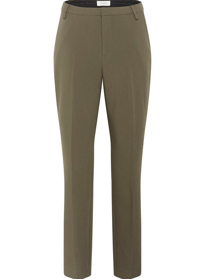 Pantalon Part Two Birdie vert khaki