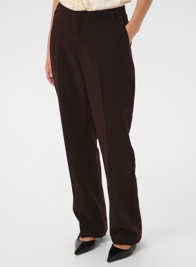 Pantalon Part Two Birdie brun chocolat