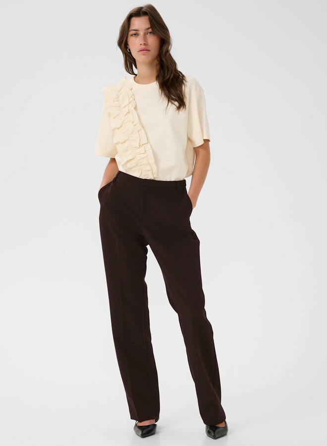 Pantalon Part Two Birdie brun chocolat