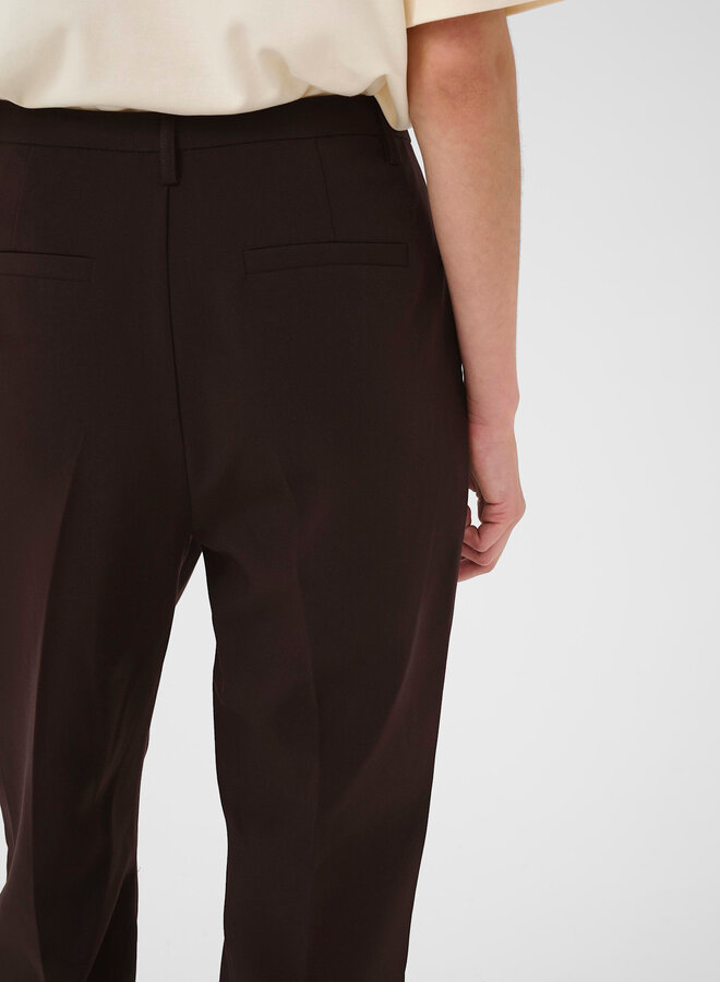Pantalon Part Two Birdie brun chocolat