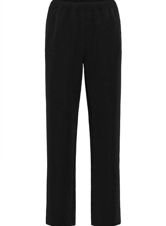 Pantalon Part Two Samra à taille élastique noir