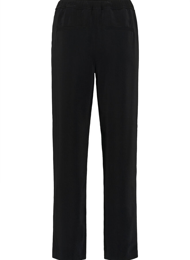 Pantalon Part Two Samra à taille élastique noir