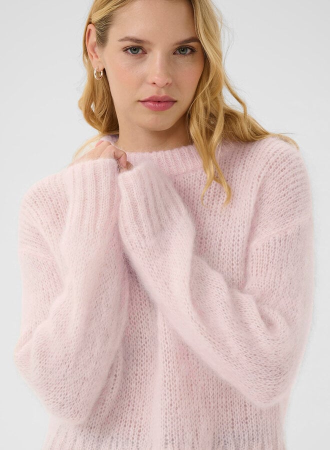 Tricot Part Two Sille en mohair rose pâle