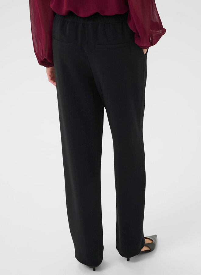 Pantalon Part Two Samra à taille élastique noir