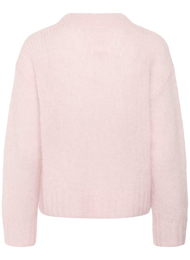 Tricot Part Two Sille en mohair rose pâle