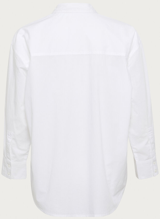 Chemise Part Two Savanna surdimensionnée blanche