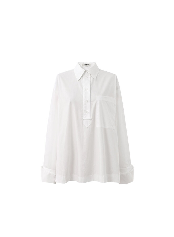 Chemise Frnch Paris Mimosa pop over blanche