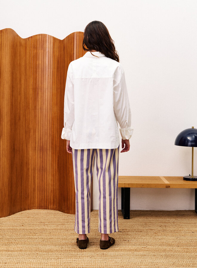 Chemise Frnch Paris Mimosa pop over blanche