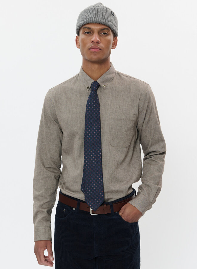 Chemise Matinique Trostol Oxford beige morille