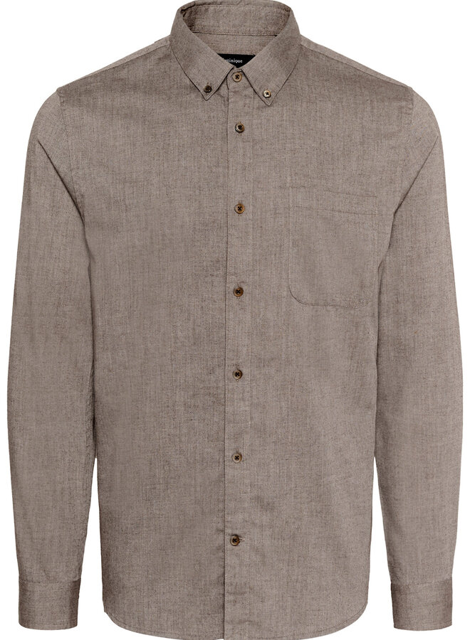 Chemise Matinique Trostol Oxford beige morille