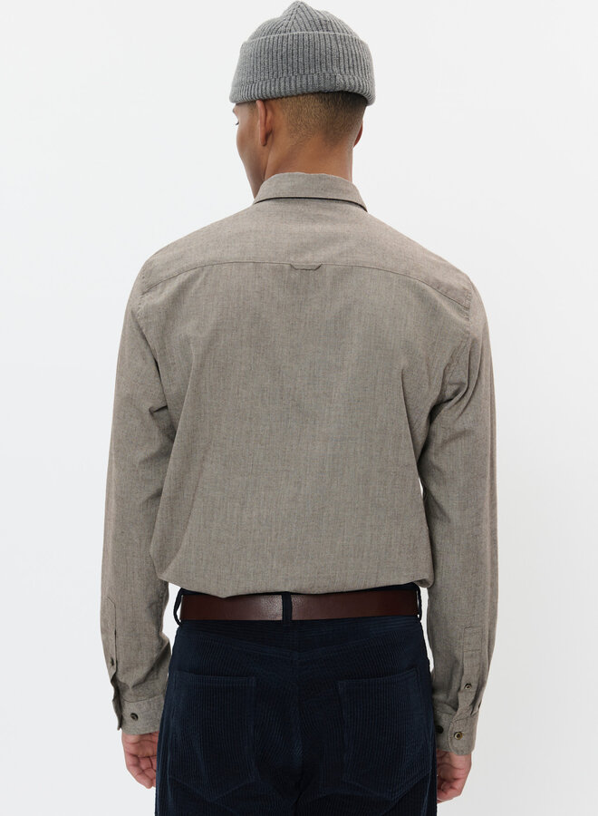 Chemise Matinique Trostol Oxford beige morille