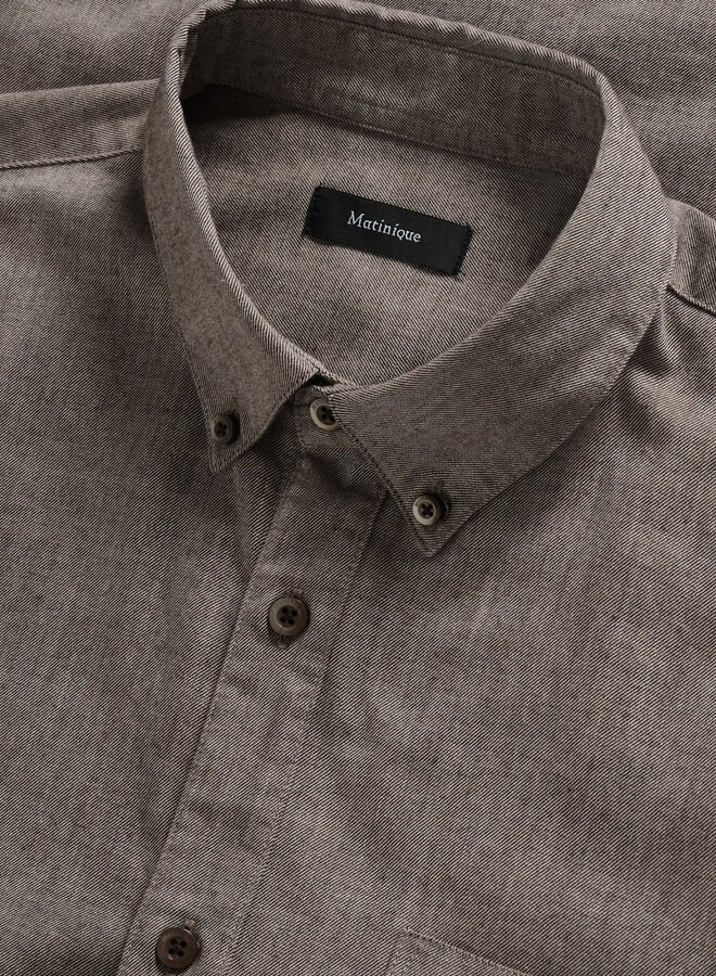 Chemise Matinique Trostol Oxford beige morille