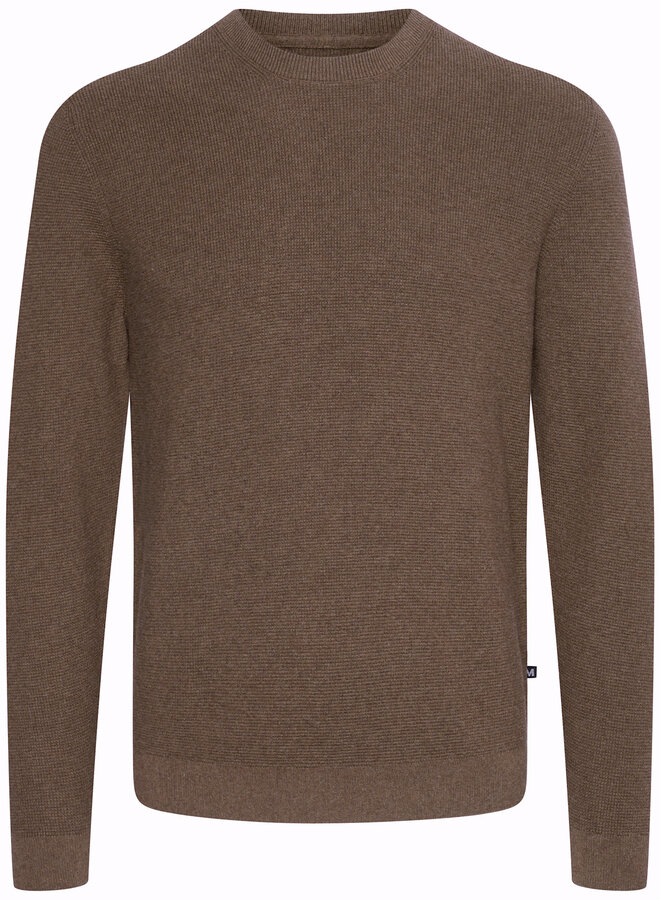 Tricot Matinique Lagoon gaufré beige morille mélange