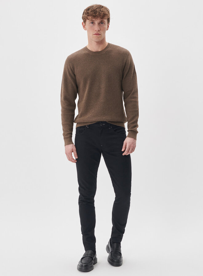 Tricot Matinique Lagoon gaufré beige morille mélange