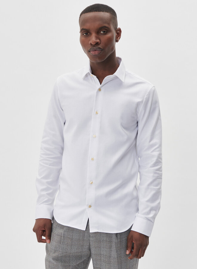 Chemise Matinique Trostol blanche tissée