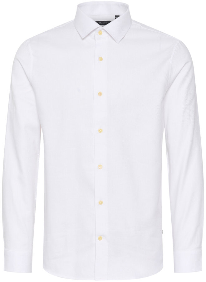 Chemise Matinique Trostol blanche tissée