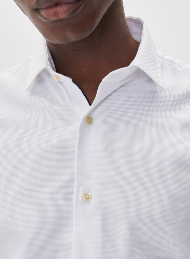 Chemise Matinique Trostol blanche tissée