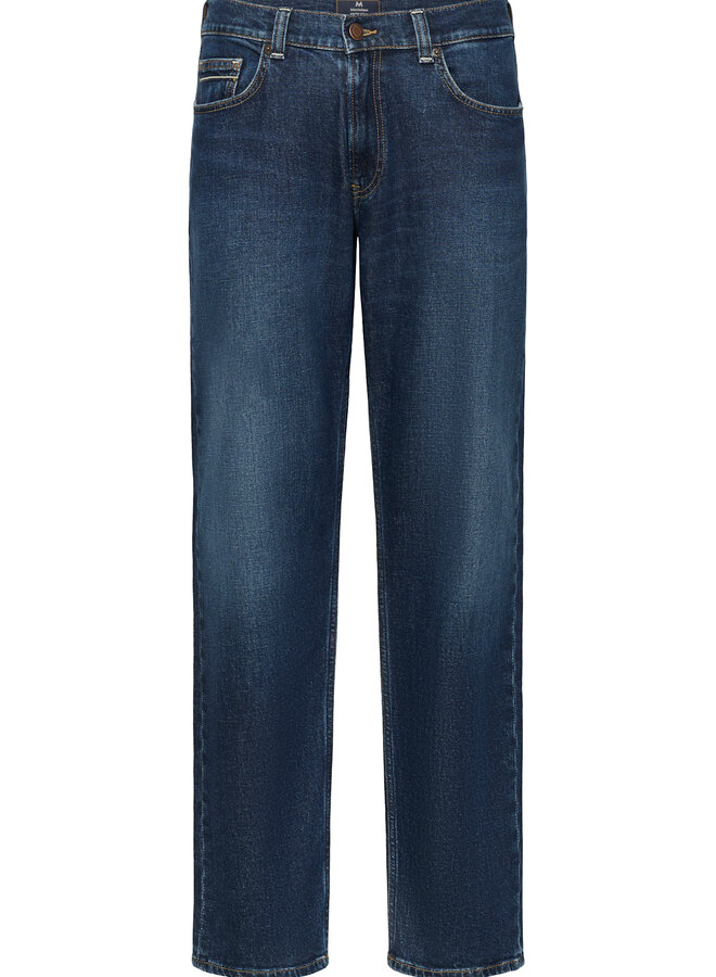 Jeans Matinique Mike bleu foncé délavé