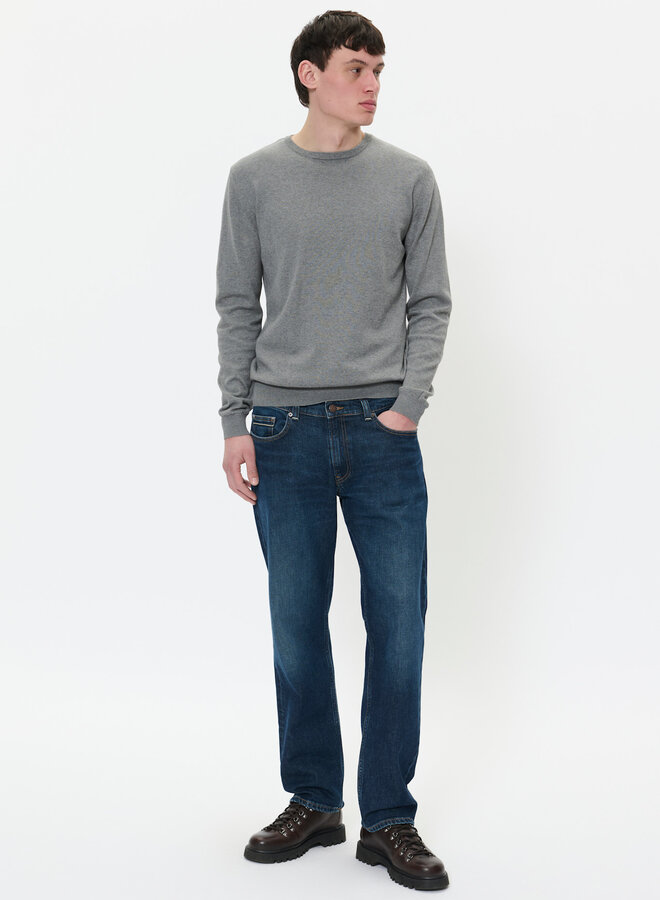 Jeans Matinique Mike bleu foncé délavé
