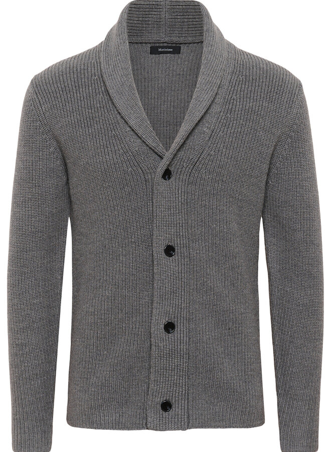 Cardigan Matinique Krollo à col châle gris