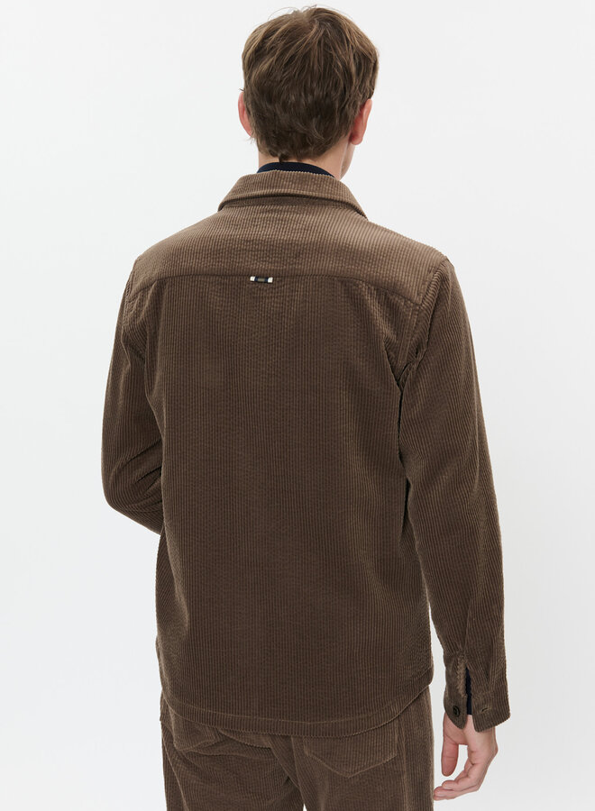 Surchemise Matinique Cookridge en corduroy beige morille