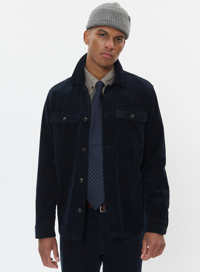 Surchemise Matinique Cookridge en corduroy bleu marine