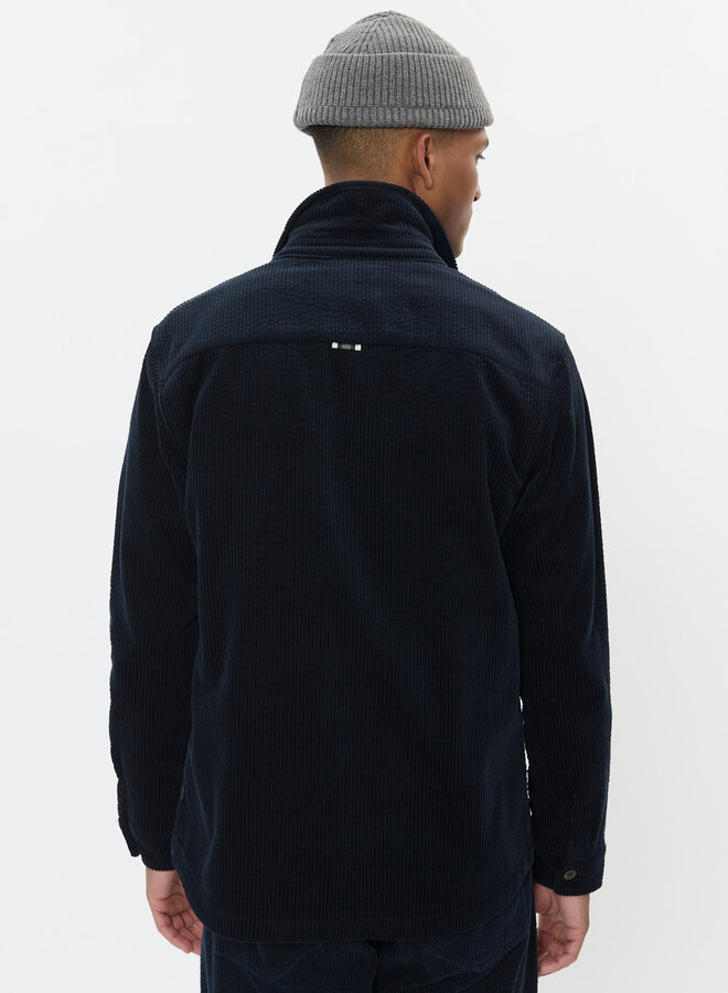 Surchemise Matinique Cookridge en corduroy bleu marine