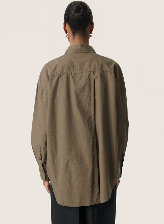 Chemise Soaked in luxury Joa Jani ample vert khaki