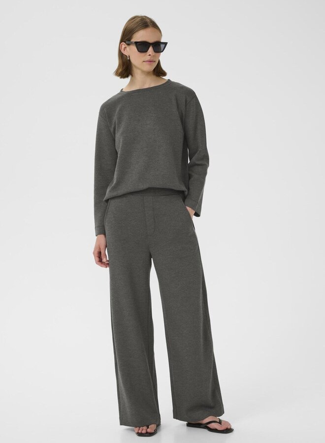 Pantalon InWear Gincette en jersey gris foncé mélange
