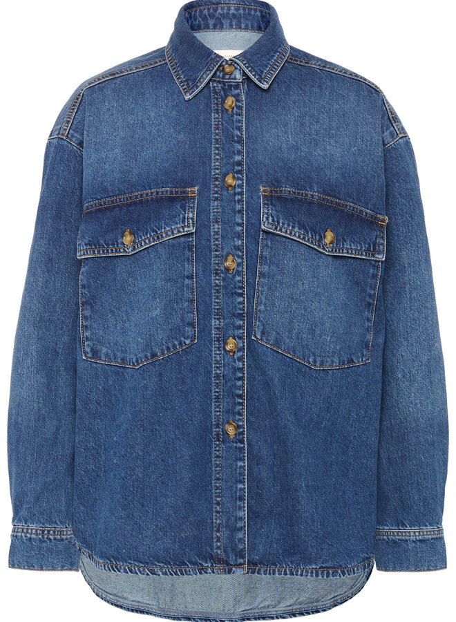 Chemise InWear Naava surdimensionnée en jeans bleu