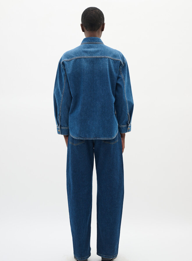 Chemise InWear Naava surdimensionnée en jeans bleu