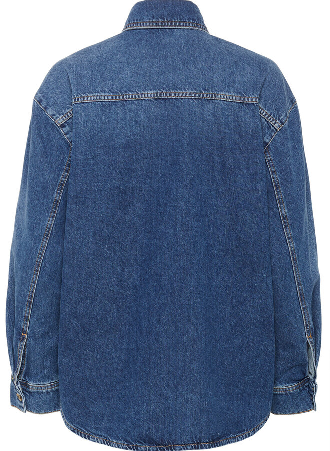 Chemise InWear Naava surdimensionnée en jeans bleu