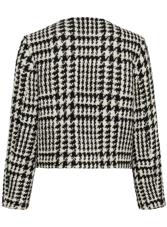 Jacket InWear Brya à pied-de-coq noir & écru